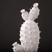 Керамический белый кактус для декора, украшения интерьера