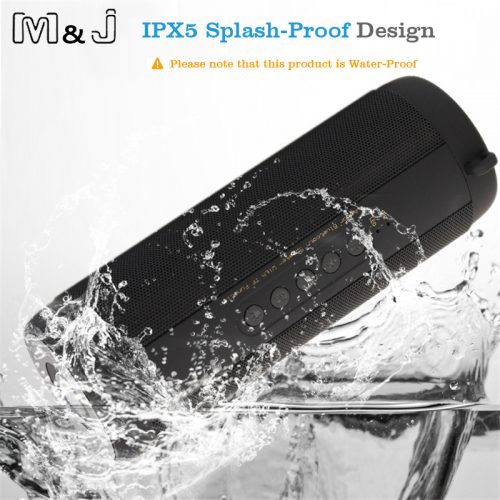 M&J Портативная беспроводная водонепроницаемая Bluetooth колонка динамик с Fm радио и поддержкой карт памяти