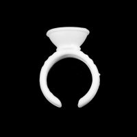 Одноразовые пластиковые кольца для клея для процедуры наращивания ресниц 100 шт.
