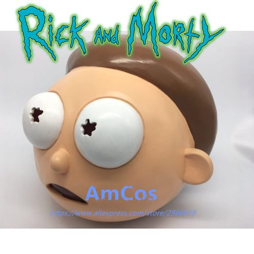 Латексная маска Рика и Морти (Rick and Morty) для взрослых