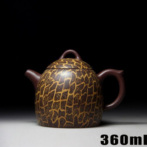 Керамический китайский чайник из исинской глины с ручной росписью + 3 чашки