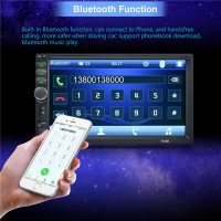 Geartronics Автомобильная сенсорная Bluetooth FM магнитола с дистанционным управлением, ЖК экраном 7” и поддержкой камеры заднего вида