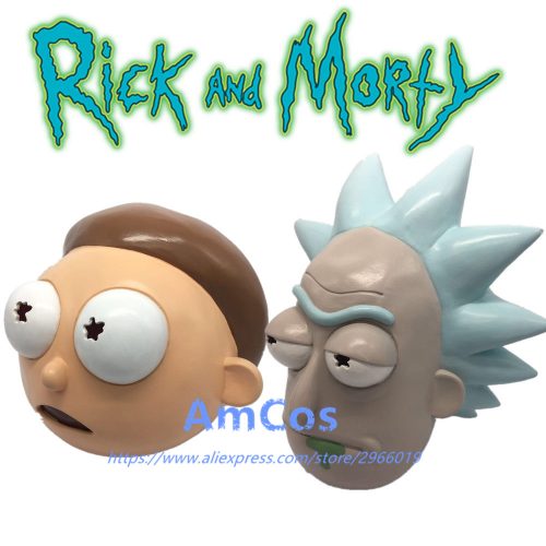 Латексная маска Рика и Морти (Rick and Morty) для взрослых
