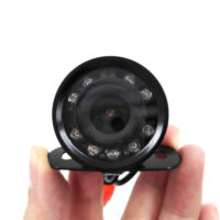 Водонепроницаемая широкоугольная противоударная автомобильная камера ночного заднего вида 9 LED