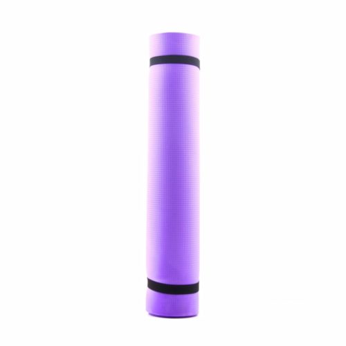 Спортивный гимнастический нескользящий фиолетовый коврик-мат 6 мм для фитнеса, йоги