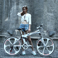 KUBEEN DLANT Горный складной велосипед с амортизацией (колеса 26″, 21 скорость)