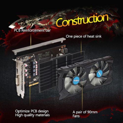 Видеокарта Yeston Radeon RX 460 GPU 4GB GDDR5 128 bit