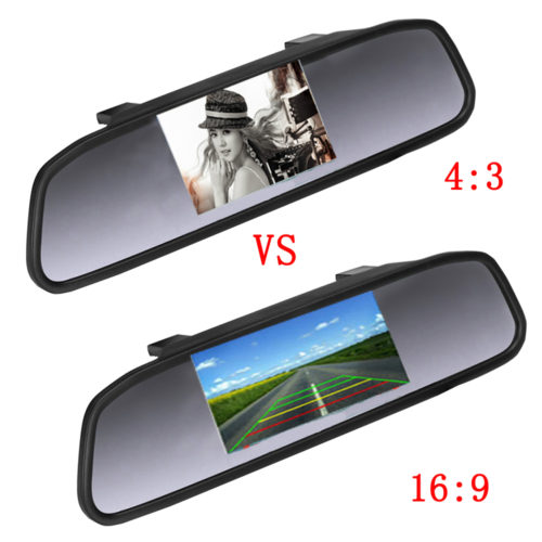 Podofo CCD HD Автомобильное зеркало и водонепроницаемая камера заднего вида с парковочными линиями