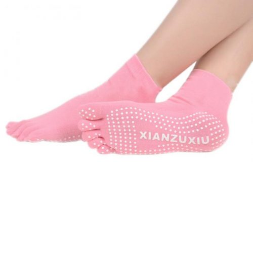 Женские носки с раздельными пальцами и антискользящей подошвой
