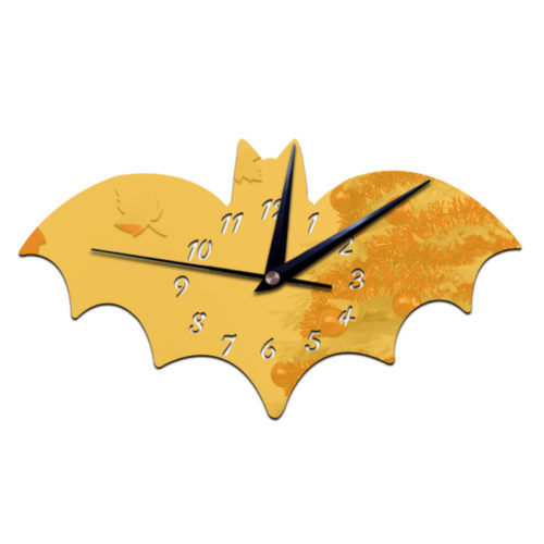 Интерьерные настенные кварцевые зеркальные часы наклейка Бэтмен