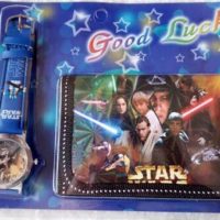 Набор для детей наручные часы и кошелек Звездные войны (Star Wars)