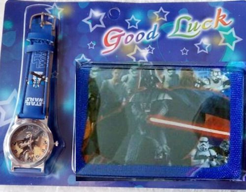 Набор для детей наручные часы и кошелек Звездные войны (Star Wars)