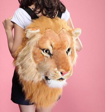 Рюкзак в виде головы льва или тигра