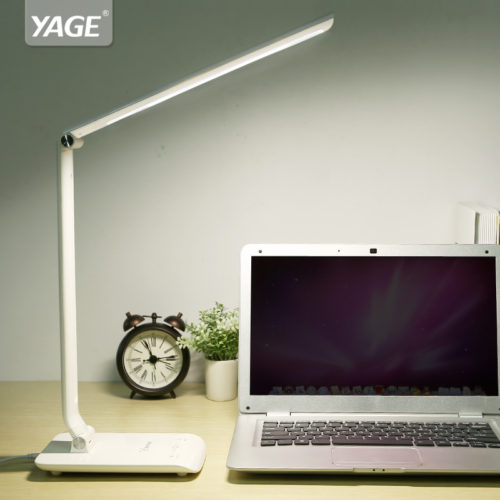 YAGE Настольная светодиодная гибкая лампа с тремя уровнями яркости и сенсорным управлением