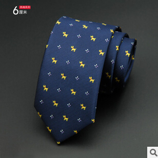 Мужской галстук из полиэстера с узором 6 см