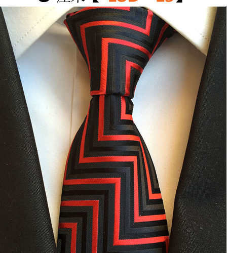 Мужской классический шелковый галстук с узором в клетку и полоску 8 см