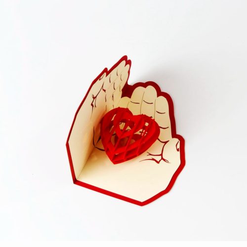 Объемные поздравительные 3D открытки на день Святого Валентина