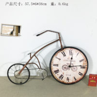 Настенные металлические винтажные кварцевые ретро часы в виде велосипеда