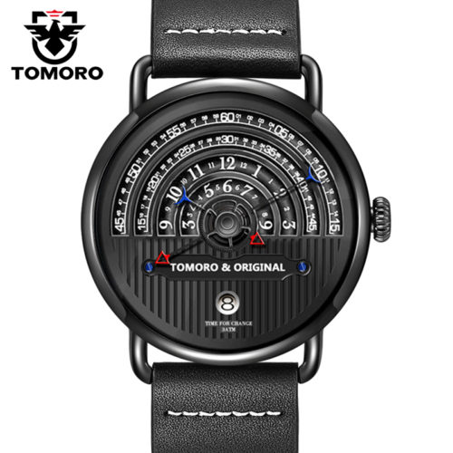 Мужские наручные кварцевые часы Tomoro с необычным дизайном