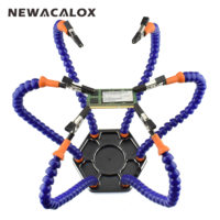 Newacalox Универсальный гибкий держатель с 6 руками для пайки