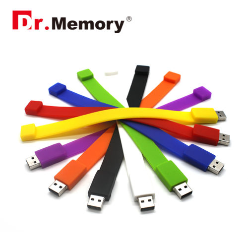USB 2.0 флеш-накопитель флешка силиконовый браслет на руку 4/8/16/32/64 ГБ
