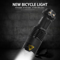 Светодиодный передний фонарик 2000 люмен для велосипеда с держателем (креплением) на руль