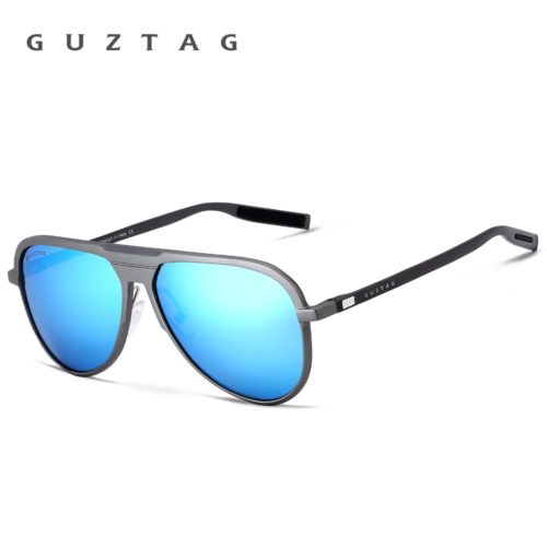 GUZTAG Мужские поляризованные солнцезащитные очки с зеркальными антибликовыми линзами