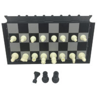 Магнитный мини набор настольных игр 3 в 1 – шахматы, шашки, нарды