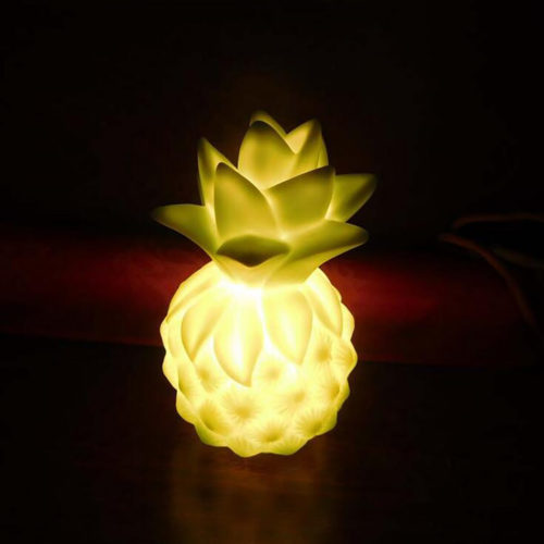 Мягкий силиконовый настольный ночник-лампа в виде ананаса