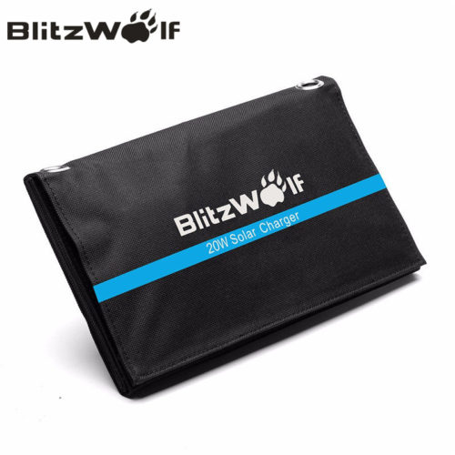 Blitzwolf Солнечное портативное зарядное устройство батарея 20 Вт