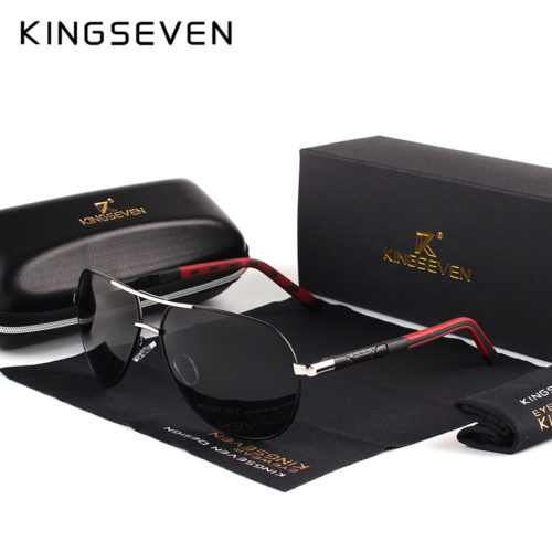 KINGSEVEN Мужские классические поляризованные солнцезащитные очки авиаторы с антибликовыми линзами