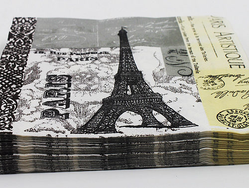 Салфетки для декупажа с изображением Эйфелевой башни (Париж)