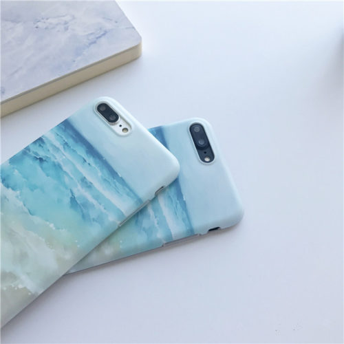Чехол задняя крышка для iPhone с изображением воды, синего моря