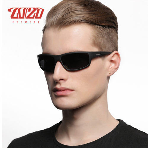 Мужские солнцезащитные поляризованные очки с пластиковой оправой для вождения