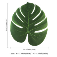 Искусственные тропические листья пальмы 12 шт. 35×29 см