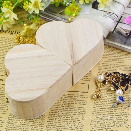 Деревянная заготовка шкатулка сердце для декупажа