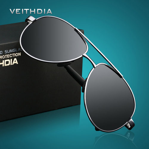 VEITHDIA Мужские классические поляризованные солнцезащитные очки авиаторы с антибликовыми линзами