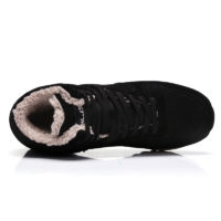 Bolangdi мужские и женские зимние теплые кроссовки на шнуровке с мехом внутри