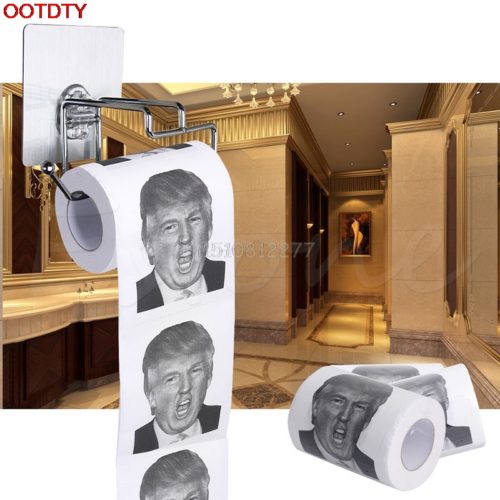 Туалетная бумага с изображением Дональда Трампа