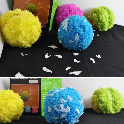 Шар мячик робот-пылесос из микрофибры (пылесборник с пола)