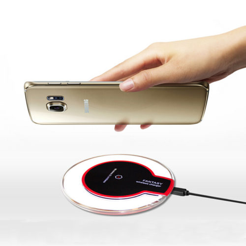 S-GUARD Qi Беспроводное универсальное круглое зарядное устройство для Samsung, iPhone, LG и других смартфонов