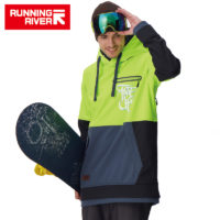 RUNNING RIVER Мужская куртка-худи с капюшоном для катания на сноуборде