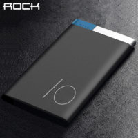 Rock Power bank портативное ультратонкое зарядное устройство аккумулятор на 10000 мАч