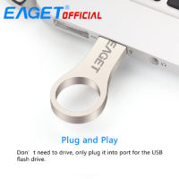EAGET U9 металлическая флешка карта памяти брелок для ключей 8/16/32 Gb