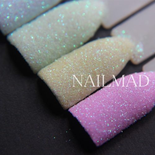 Nail Mad пастельная пудра с блестками для дизайна ногтей 6 шт.