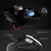 Qkz zn1 Вакуумные качественные наушники-вкладыши-гарнитура 3,5 мм с микрофоном или без