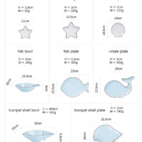Керамические тарелки в морской тематике (рыба, ракушки, звездочки, кит)