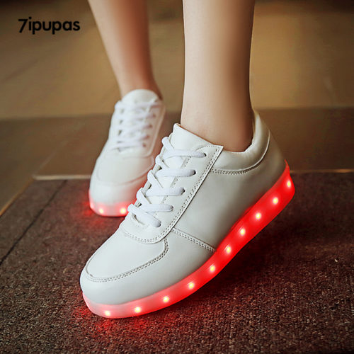 Женские повседневные кроссовки со светящейся подошвой с зарядкой от USB