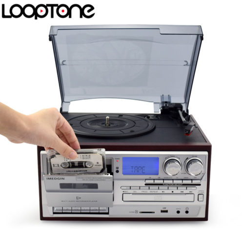 FM Проигрыватель виниловых пластинок, кассет, дисков Looptone