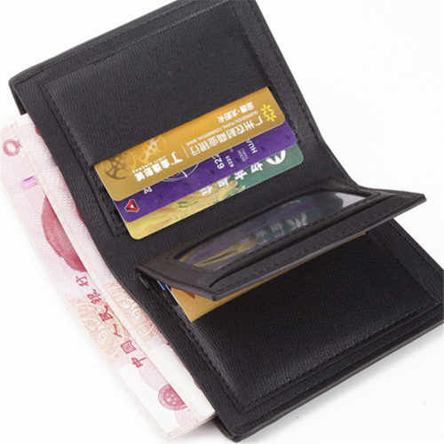 Мужской черный кошелек-бумажник с белой надписью I am Sherlocked / Sherlock Holmes